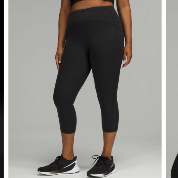 Lululemon Swift Speed High-Rise Crop 21" Black - Picture 1 of 2